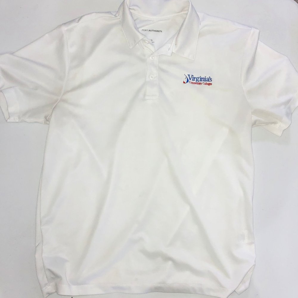 Men's Short sleeved Polo White Size XL